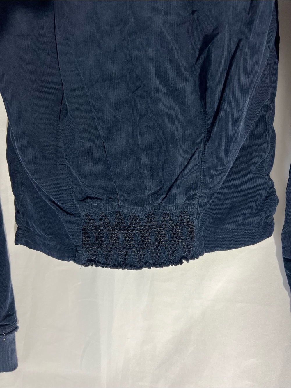 NWT Women’s HARD TAIL Navy* Corduroy Hooded Full Zip Jacket - Picture 6 of 6